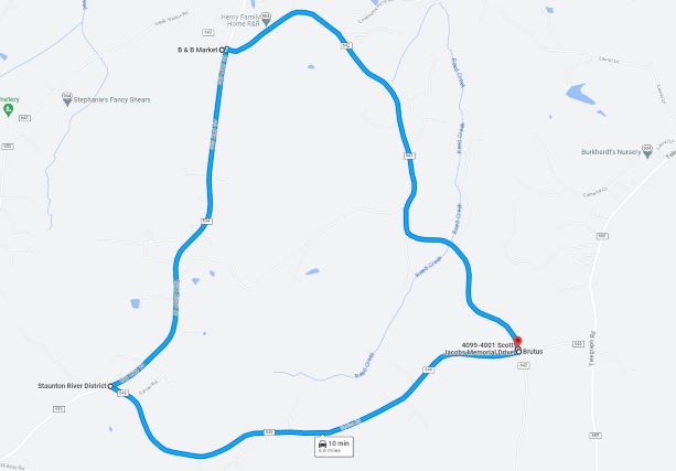 Detour for Spring Road Road Closure